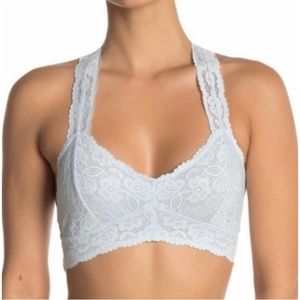 Free People Lacy White Bralette size M